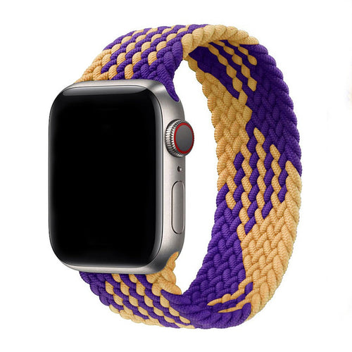 Aureva Active Braided Solo Loop Band for Apple Watch – Stretch Nylon, Multiple Colors & Sizes