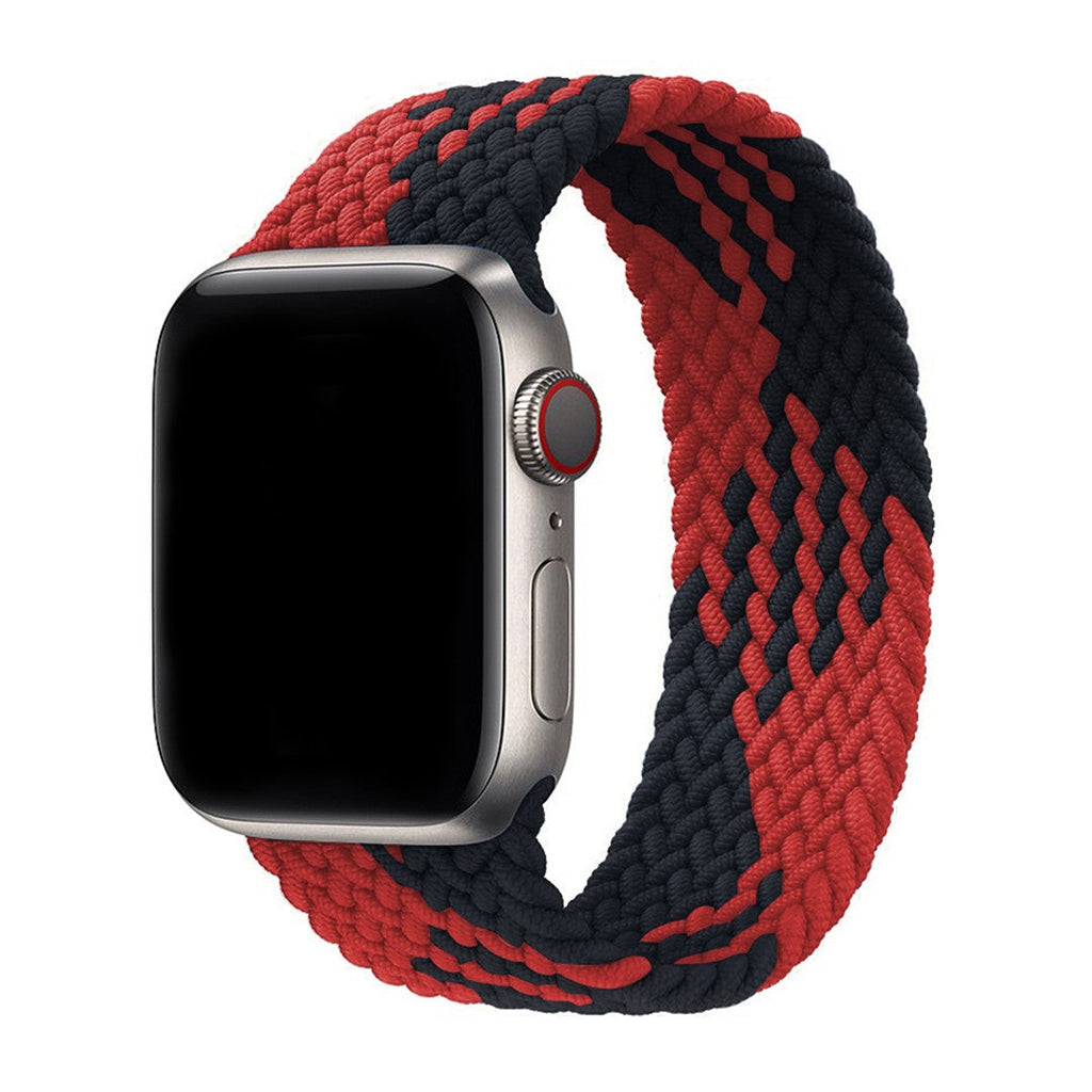 Aureva Active Braided Solo Loop Band for Apple Watch – Stretch Nylon, Multiple Colors & Sizes