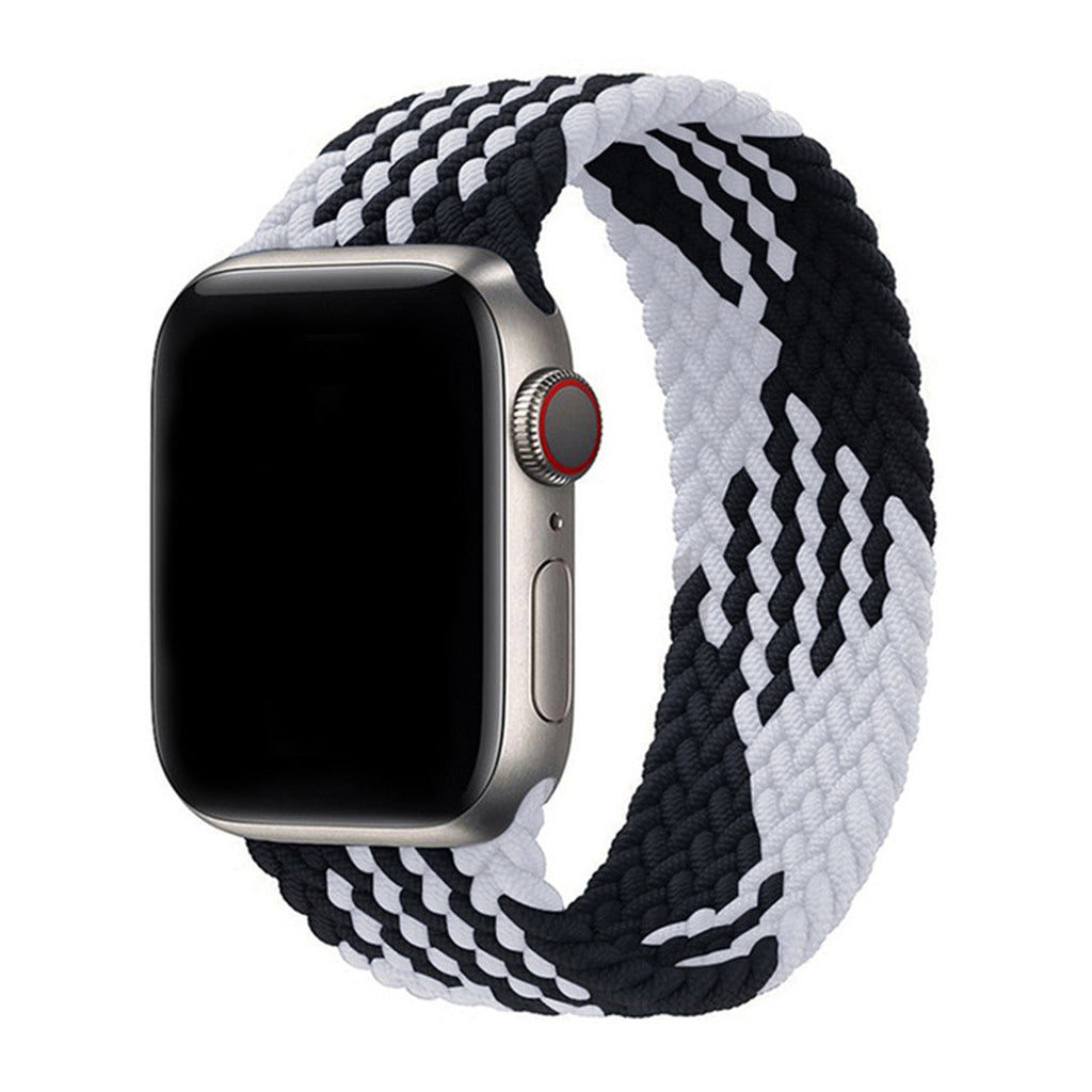 Aureva Active Braided Solo Loop Band for Apple Watch – Stretch Nylon, Multiple Colors & Sizes