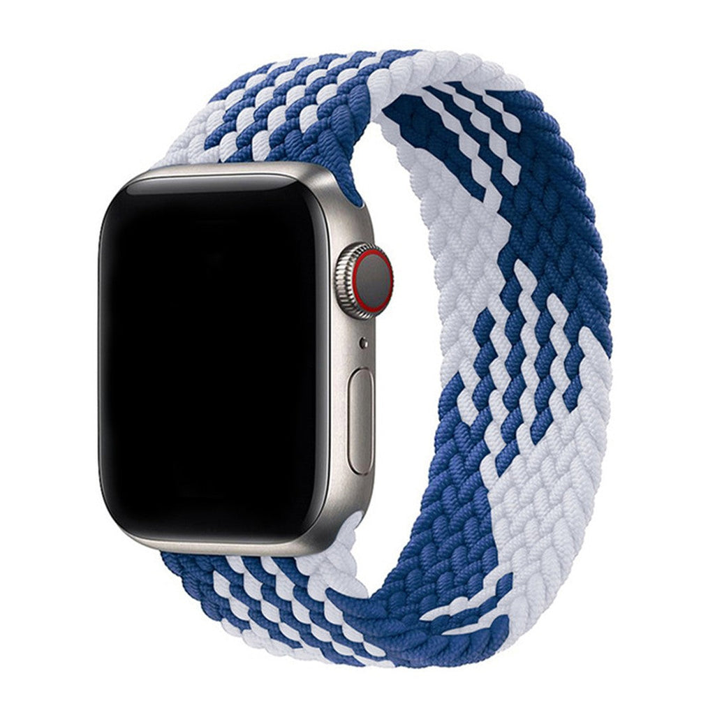 Aureva Active Braided Solo Loop Band for Apple Watch – Stretch Nylon, Multiple Colors & Sizes
