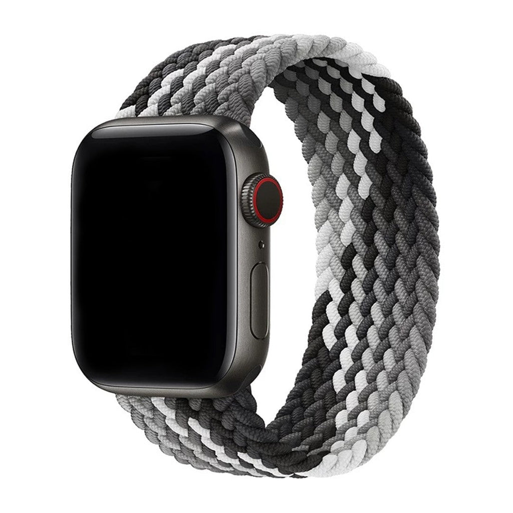Aureva Active Braided Solo Loop Band for Apple Watch – Stretch Nylon, Multiple Colors & Sizes