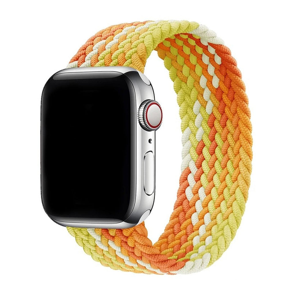 Aureva Active Braided Solo Loop Band for Apple Watch – Stretch Nylon, Multiple Colors & Sizes