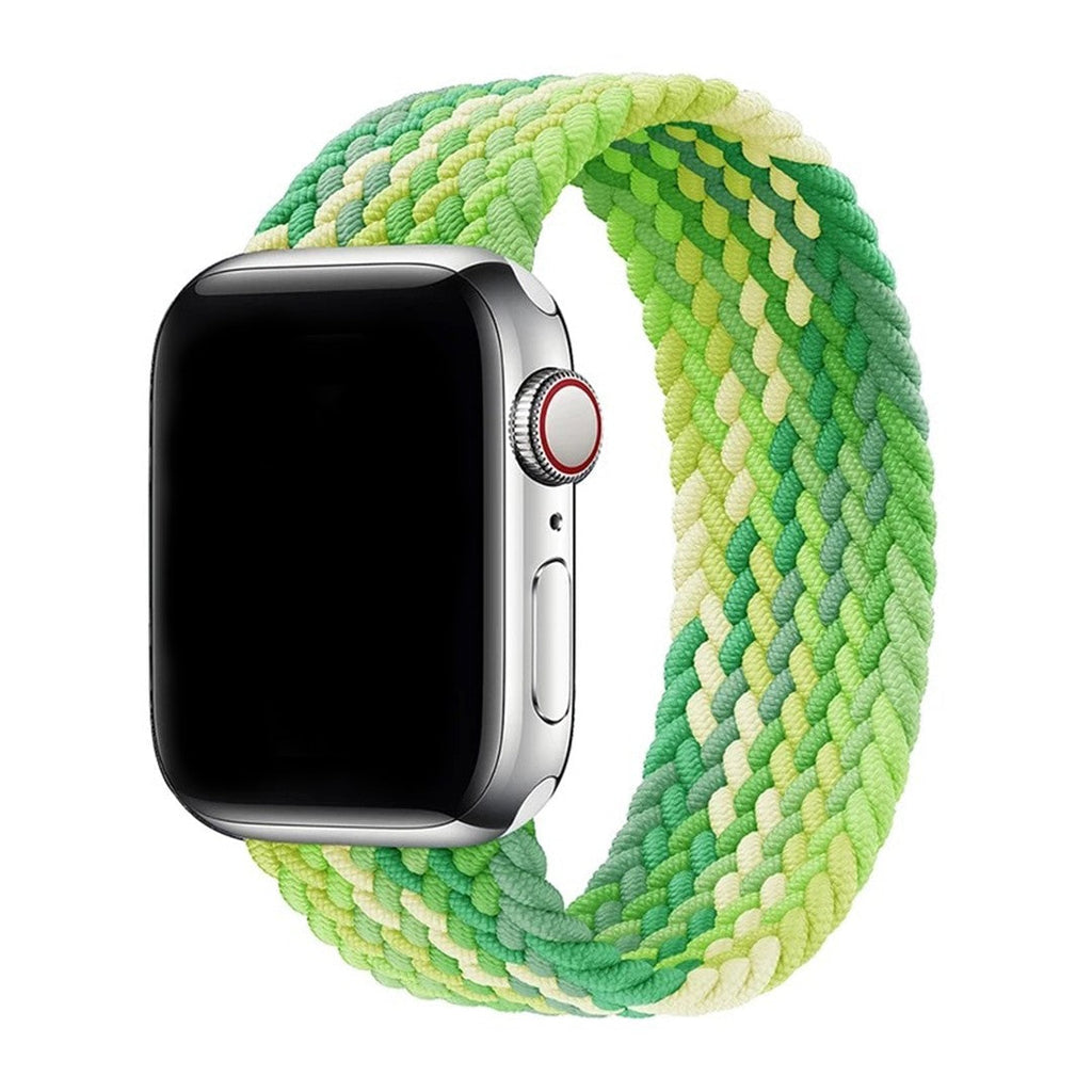 Aureva Active Braided Solo Loop Band for Apple Watch – Stretch Nylon, Multiple Colors & Sizes