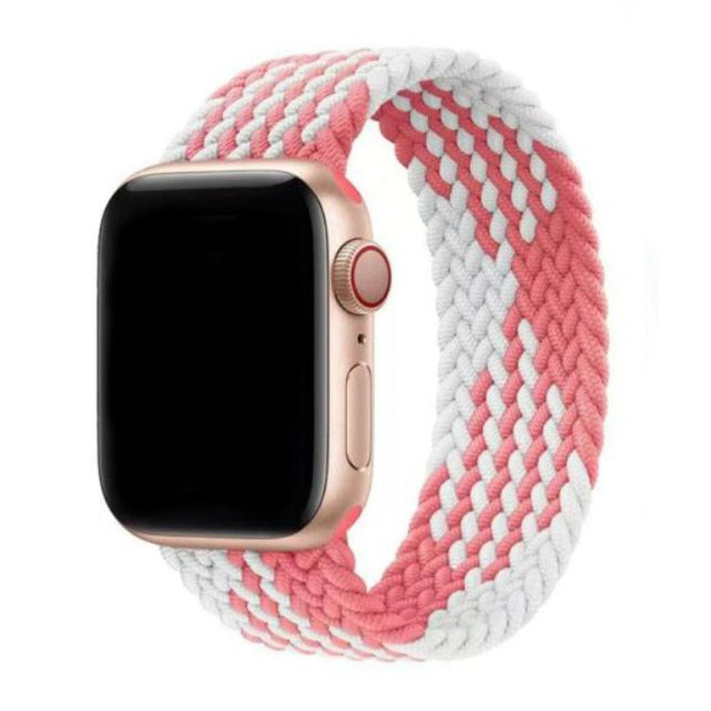 Aureva Active Braided Solo Loop Band for Apple Watch – Stretch Nylon, Multiple Colors & Sizes