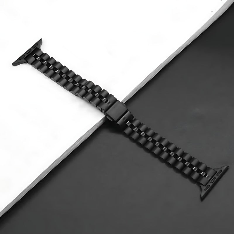 Aurevra Slim Jubilee Apple Watch Band – Stainless Steel Classic Design