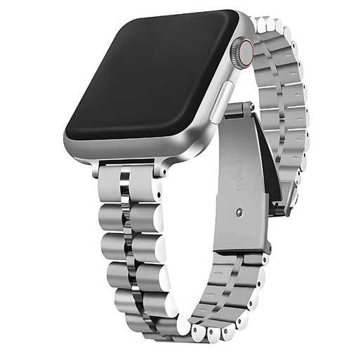 Aurevra Slim Jubilee Apple Watch Band – Stainless Steel Classic Design