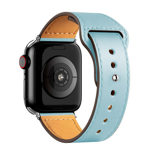 Aurevra Sport Leather Apple Watch Strap – Timeless Leather Comfort