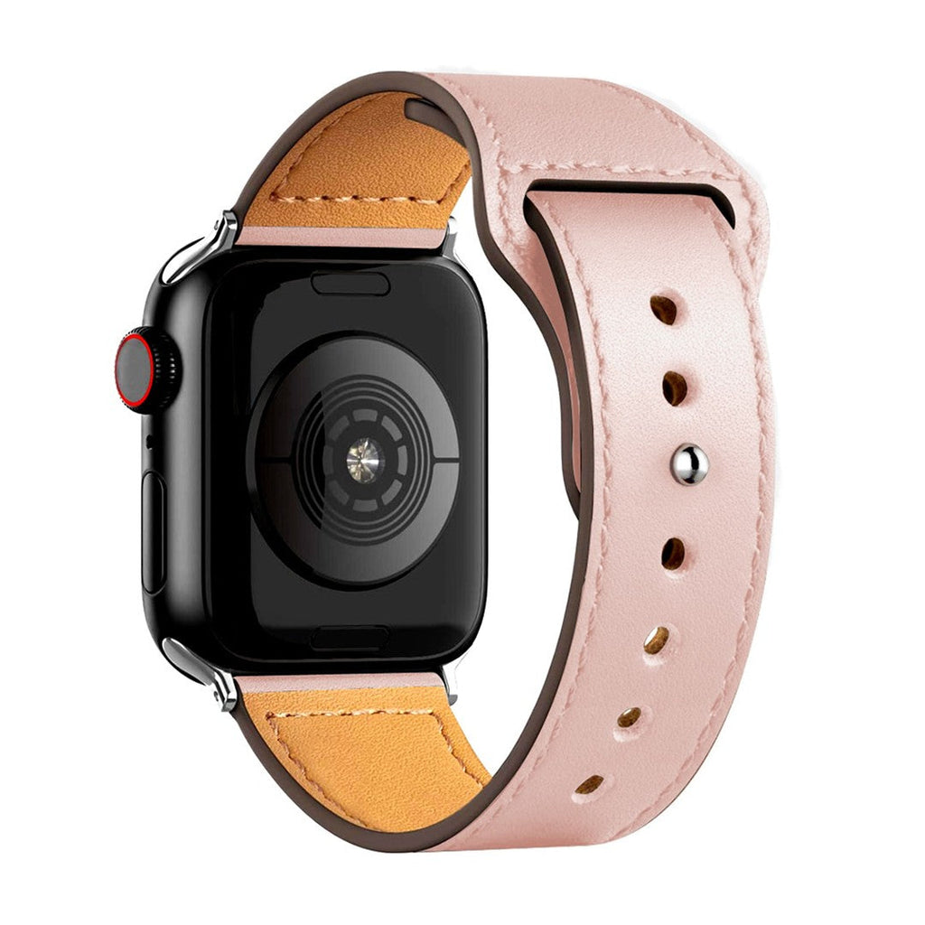 Aurevra Sport Leather Apple Watch Strap – Timeless Leather Comfort