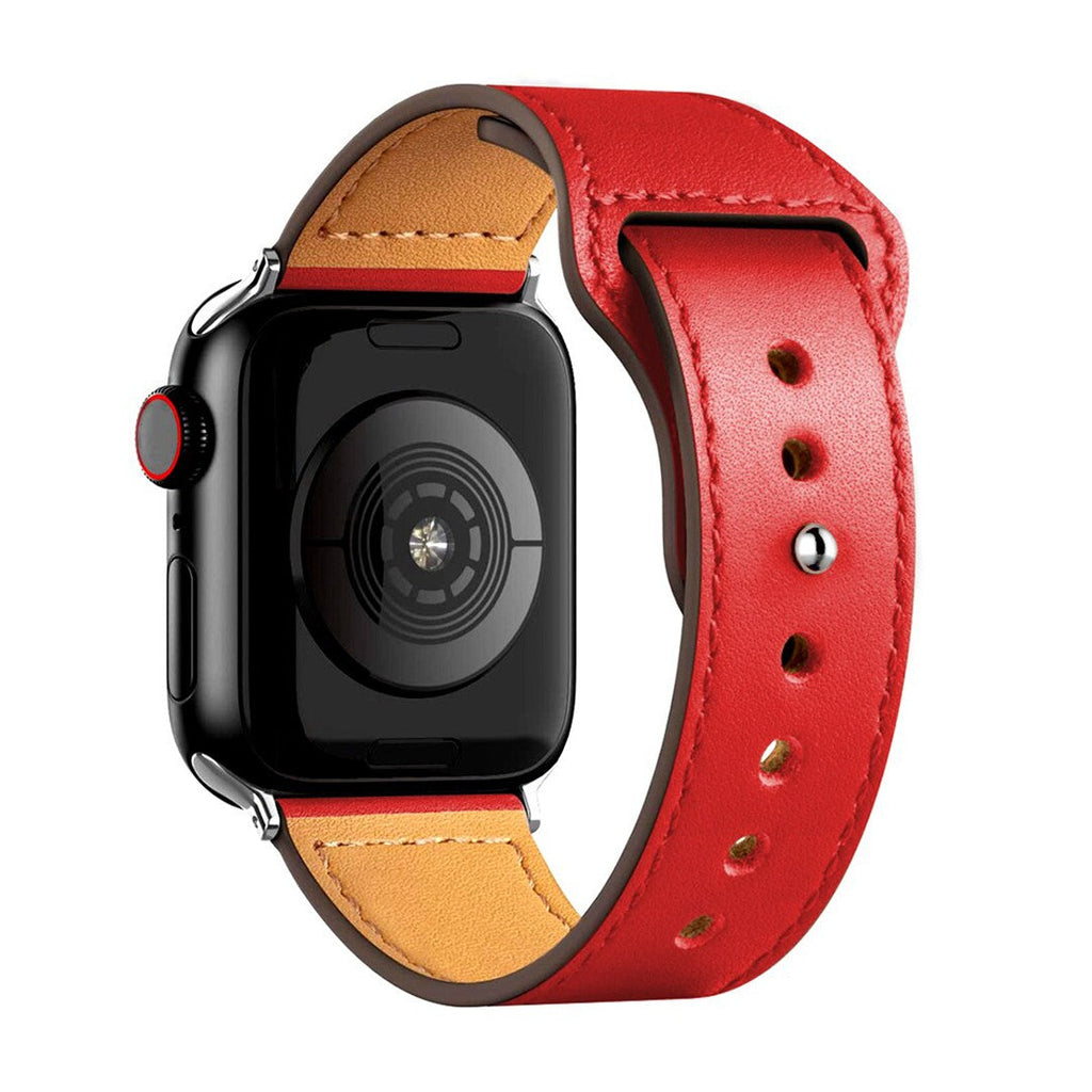 Aurevra Sport Leather Apple Watch Strap – Timeless Leather Comfort