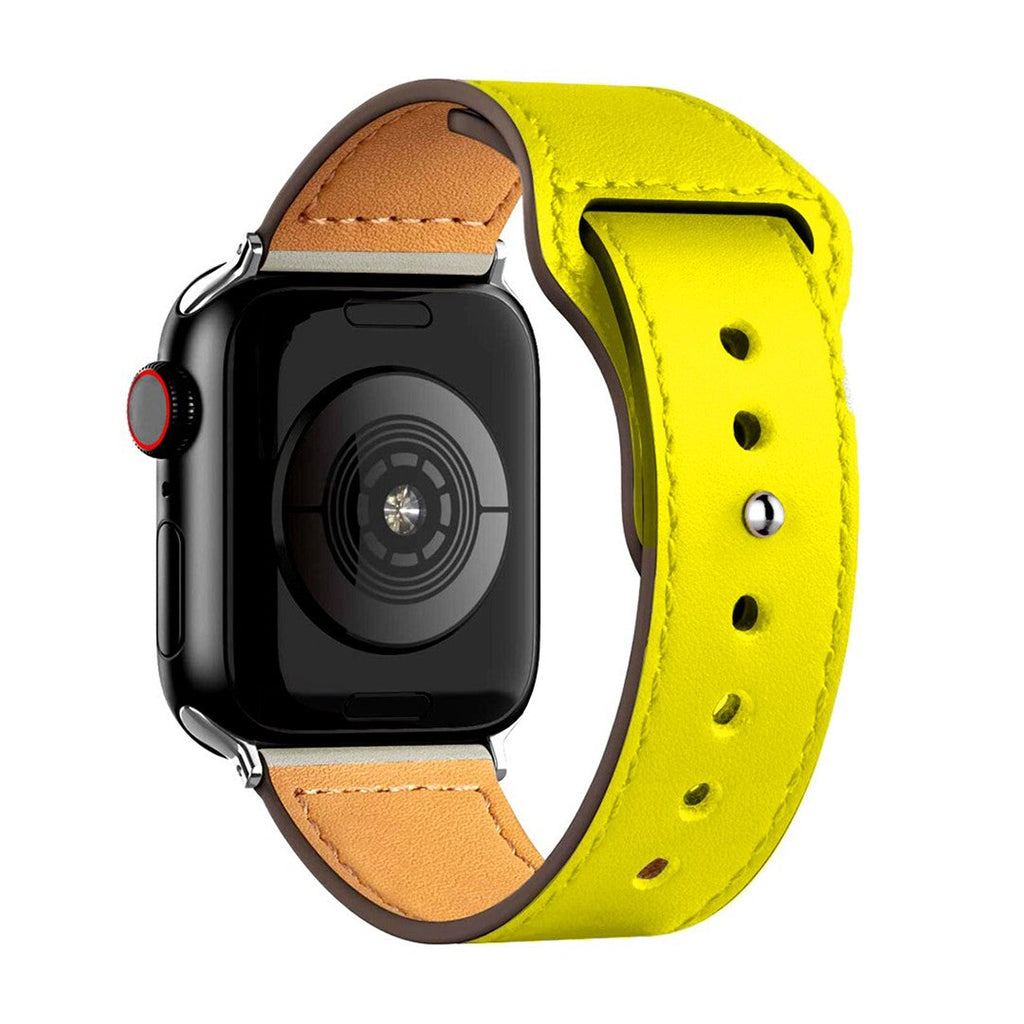 Aurevra Sport Leather Apple Watch Strap – Timeless Leather Comfort