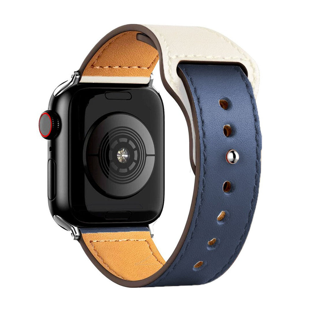 Aurevra Sport Leather Apple Watch Strap – Timeless Leather Comfort