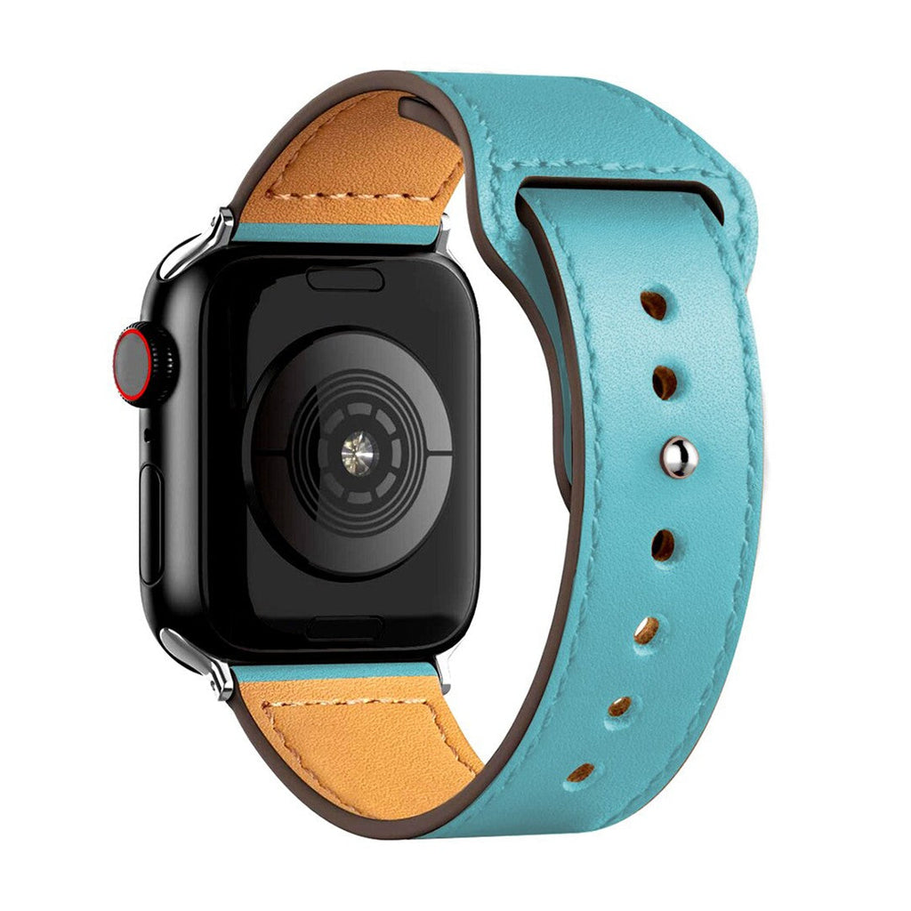 Aurevra Sport Leather Apple Watch Strap – Timeless Leather Comfort