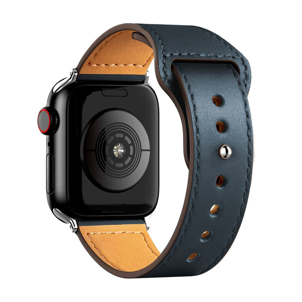 Aurevra Sport Leather Apple Watch Strap – Timeless Leather Comfort