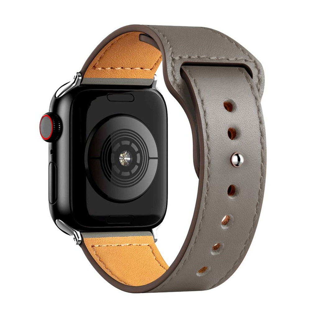 Aurevra Sport Leather Apple Watch Strap – Timeless Leather Comfort