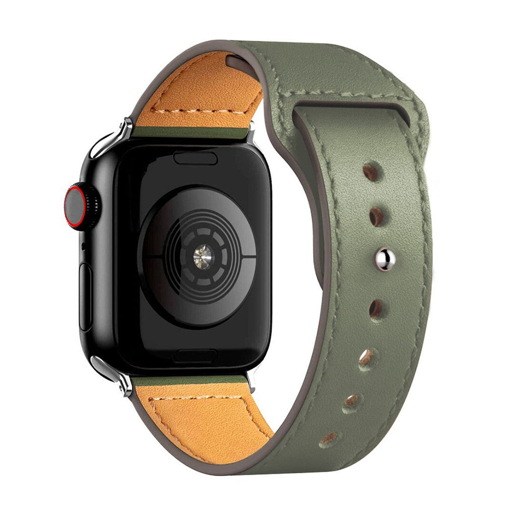 Aurevra Sport Leather Apple Watch Strap – Timeless Leather Comfort