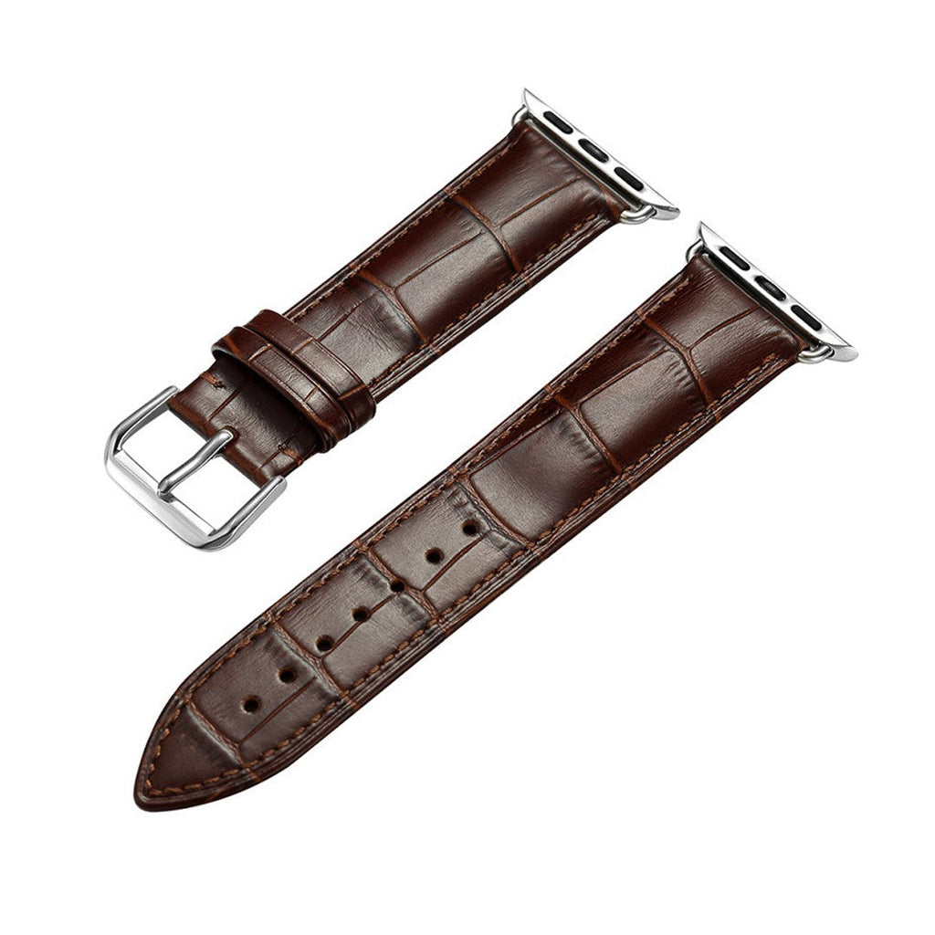 Eloria Dress Leather Apple Watch Band – Genuine Leather, Polished Finish