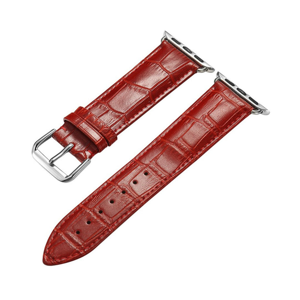 Eloria Dress Leather Apple Watch Band – Genuine Leather, Polished Finish