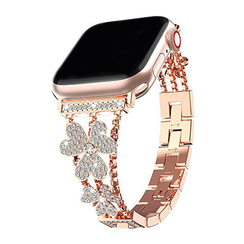 Fioralis Lux Flowery Bracelet Apple Watch Band – Floral Zirconia Luxury