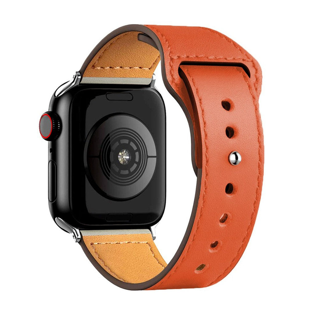 Marcivelle Sport Leather Apple Watch Band – Genuine Leather Versatility