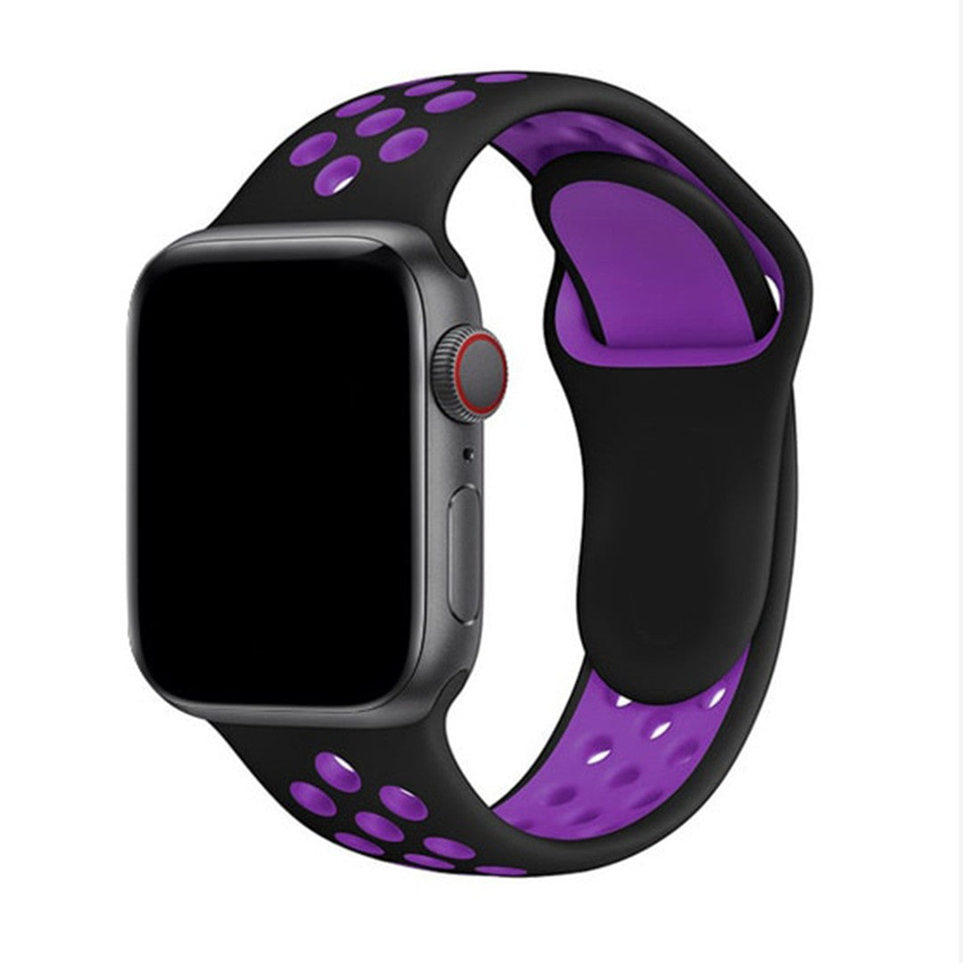 Veloura Sport Silicone Apple Watch Band – Breathable Performance Design