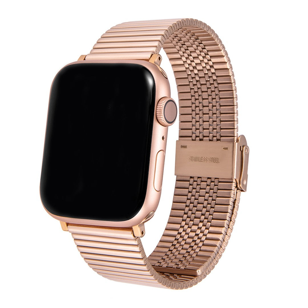 Vionara Linear Link Apple Watch Strap – Sleek Stainless Steel Design