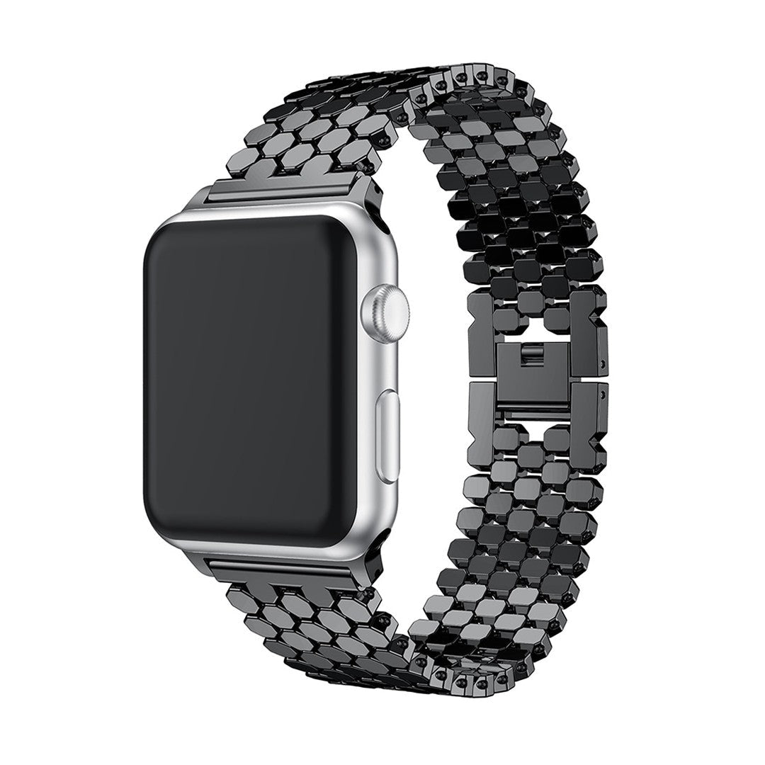 Virelia Honeycomb Metal Apple Watch Strap – Premium Steel Design