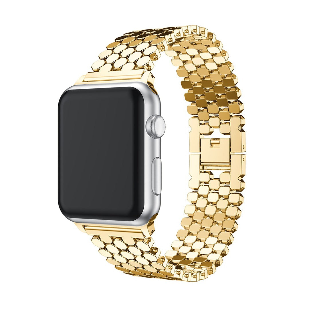 Virelia Honeycomb Metal Apple Watch Strap – Premium Steel Design