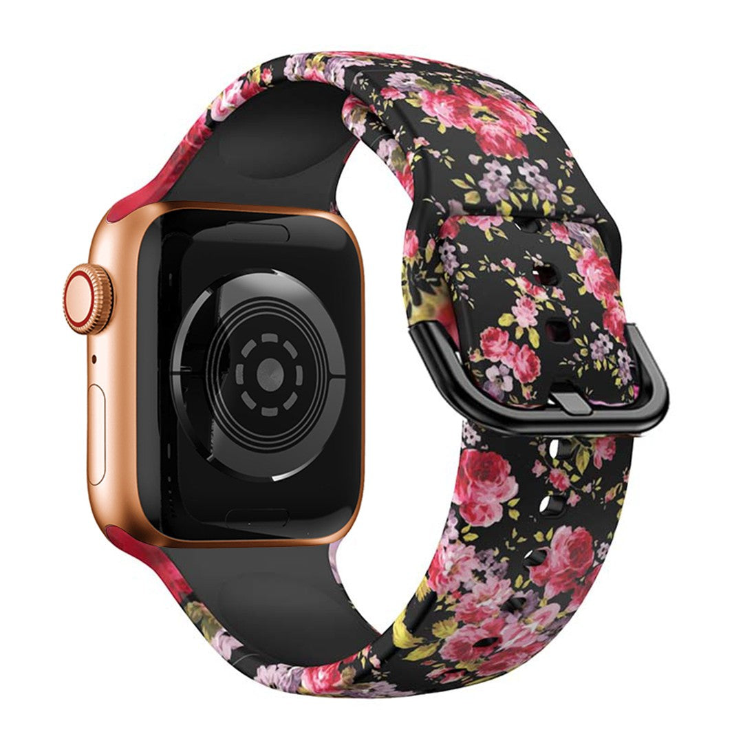 Virelia Printed Silicone Apple Watch Strap – Stylish Patterned Silicone