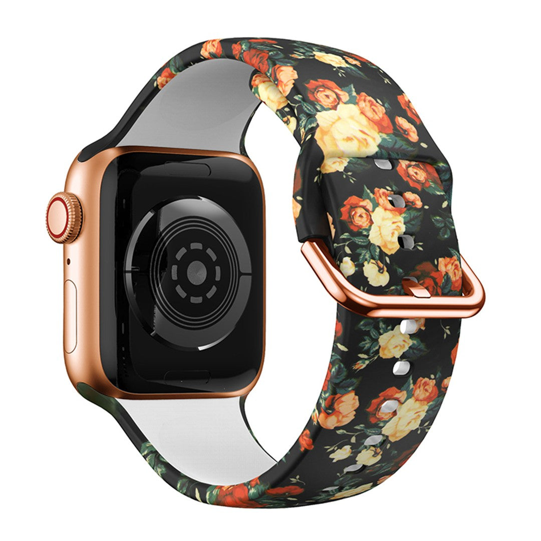 Virelia Printed Silicone Apple Watch Strap – Stylish Patterned Silicone