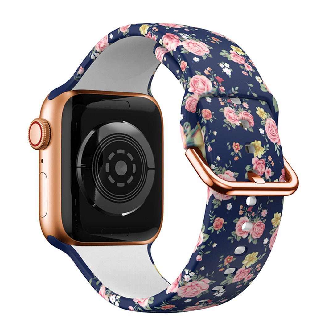 Virelia Printed Silicone Apple Watch Strap – Stylish Patterned Silicone