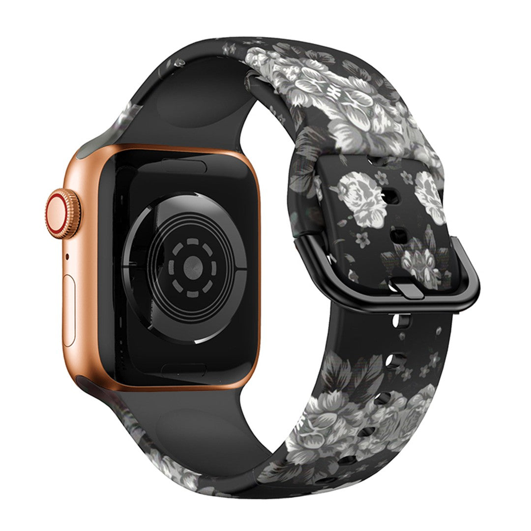 Virelia Printed Silicone Apple Watch Strap – Stylish Patterned Silicone