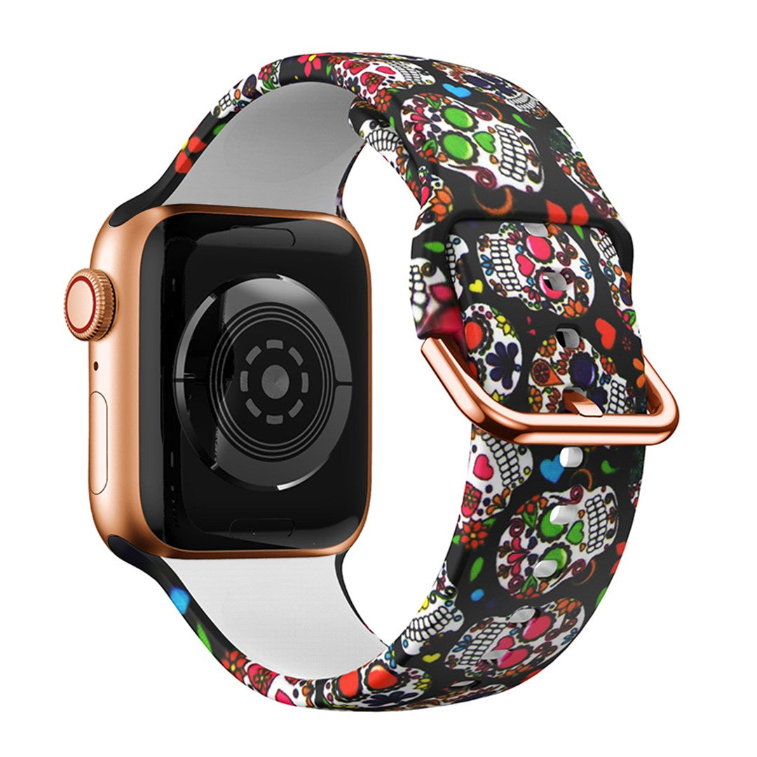 Virelia Printed Silicone Apple Watch Strap – Stylish Patterned Silicone