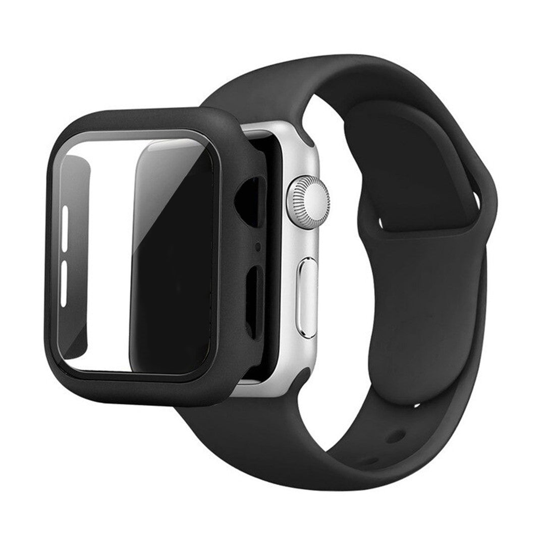 Virelia Sporty Apple Watch Strap with Case – Protective Silicone Design