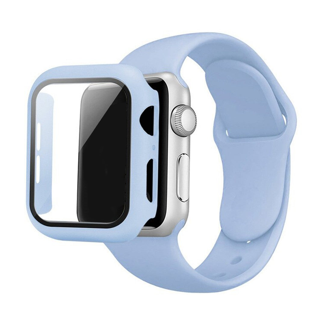 Virelia Sporty Apple Watch Strap with Case – Protective Silicone Design
