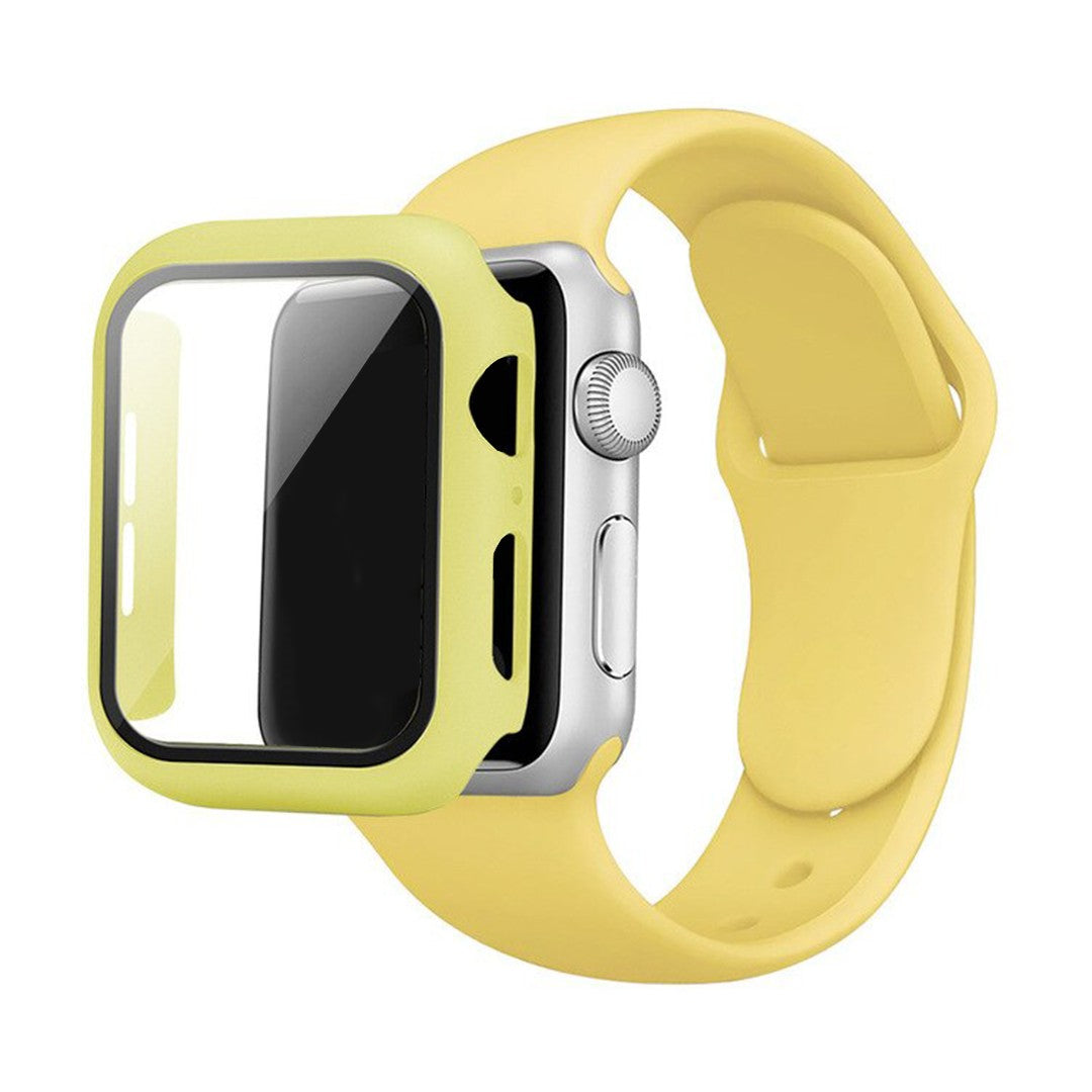 Virelia Sporty Apple Watch Strap with Case – Protective Silicone Design